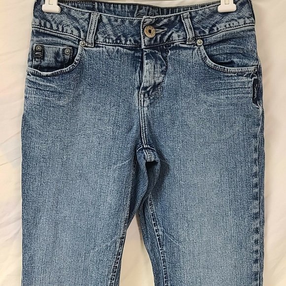 Silver Jeans Stretch DV8 Womens 27/32 Mid Rise Boot Cut Light Wash Denim Jeans - Picture 2 of 12